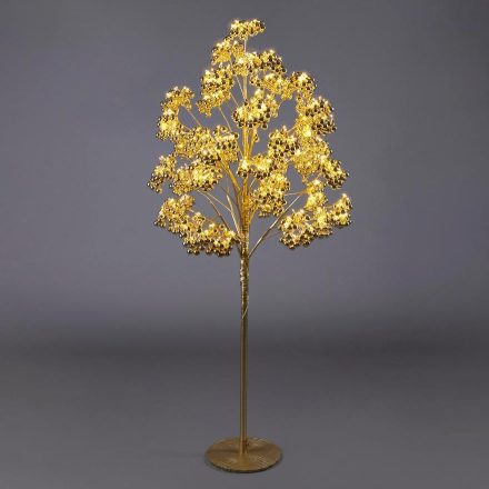 Fényfa gömbökkel 120cm arany